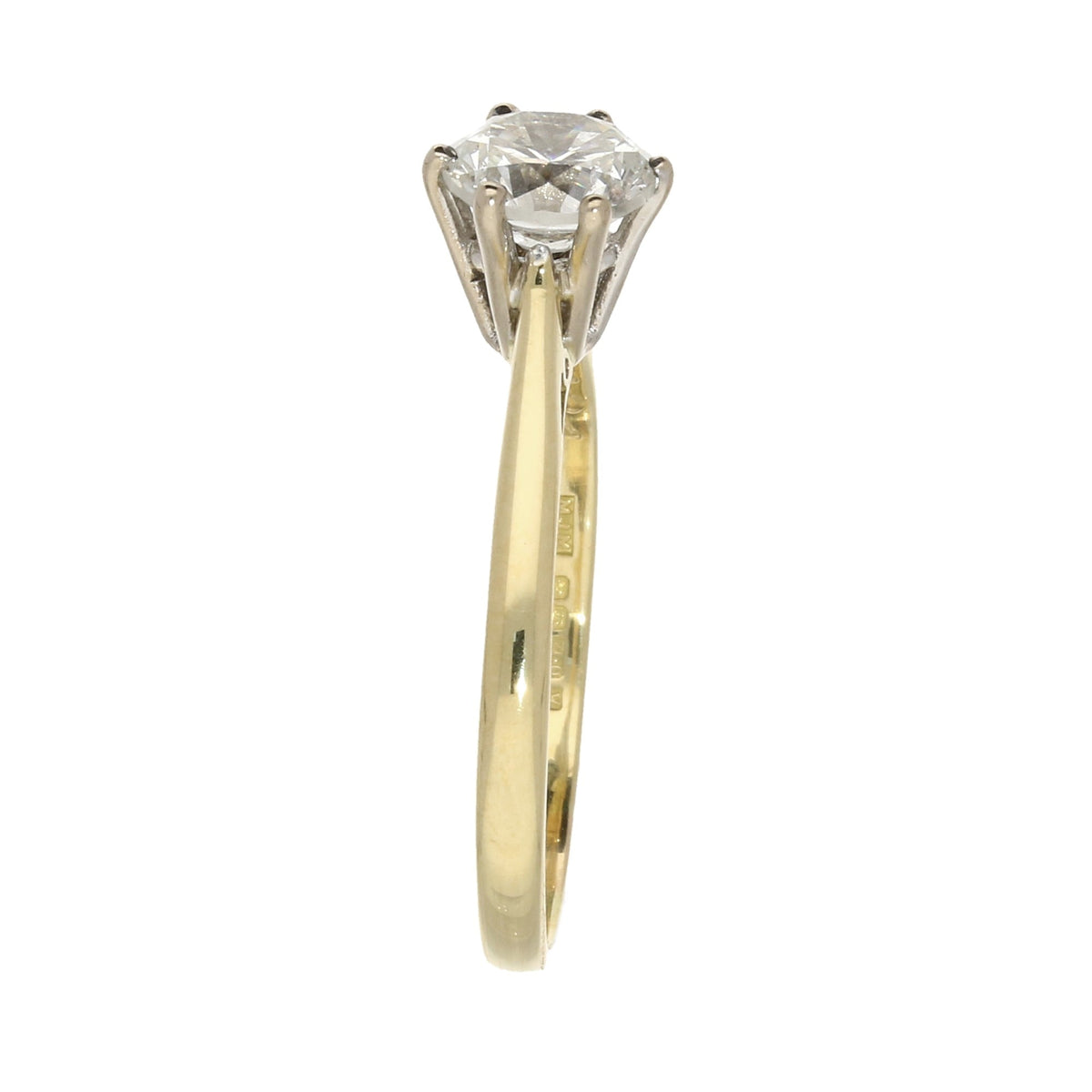 18ct Yellow Gold Diamond Engagement Ring - 1.24ct