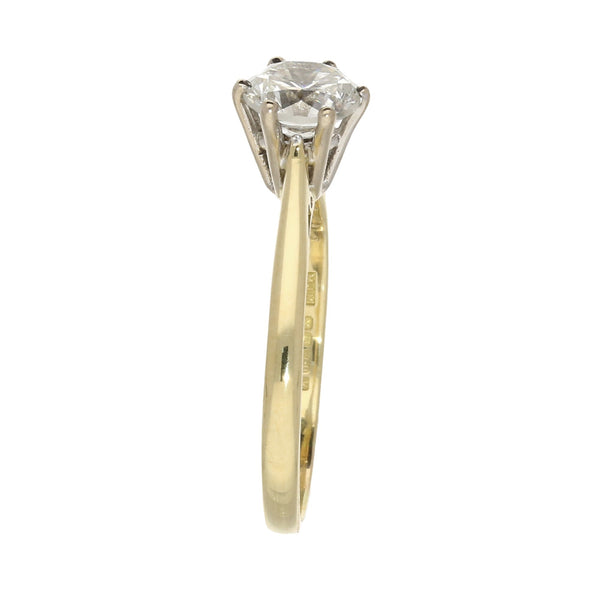 18ct Yellow Gold Diamond Engagement Ring - 1.24ct