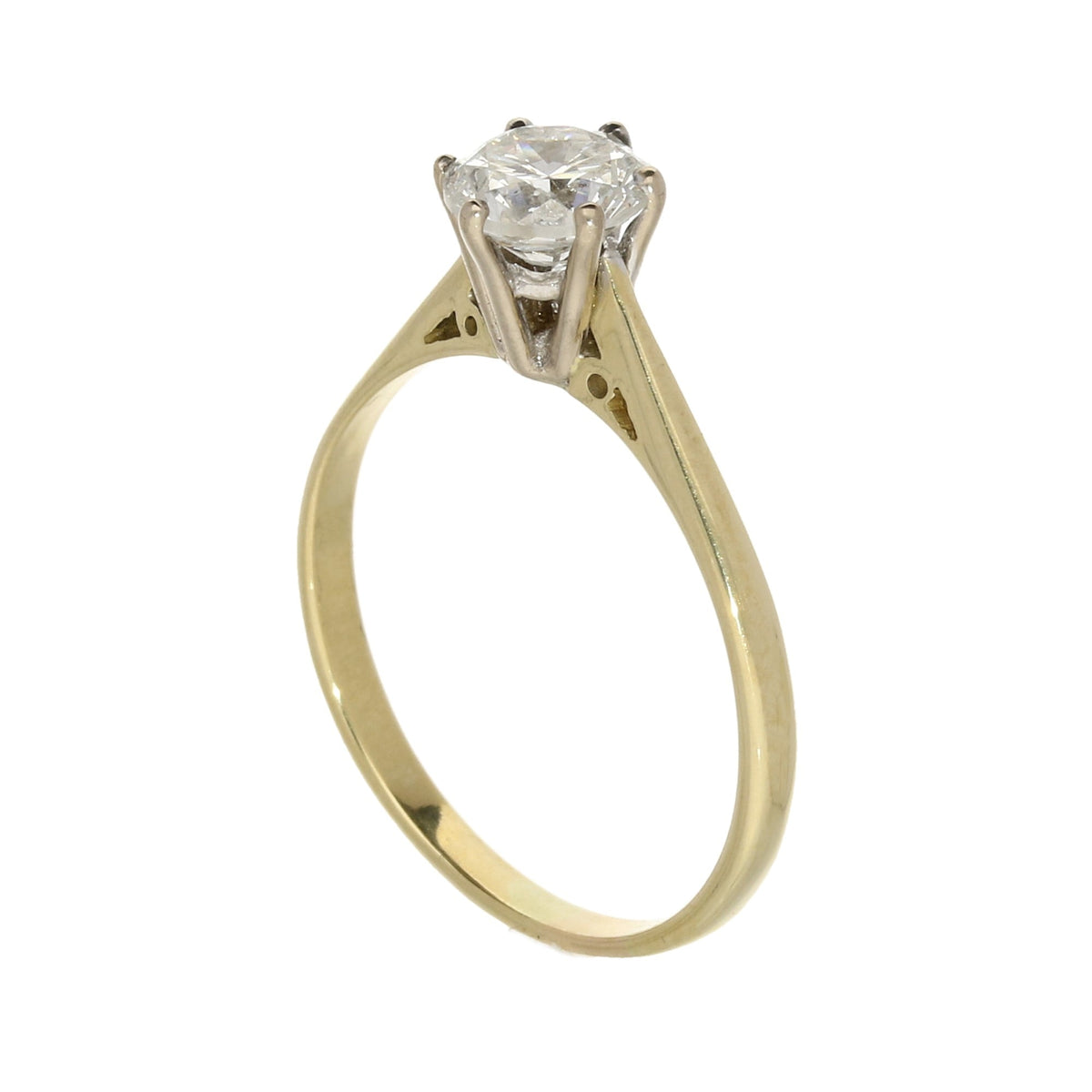 18ct Yellow Gold Diamond Engagement Ring - 1.24ct