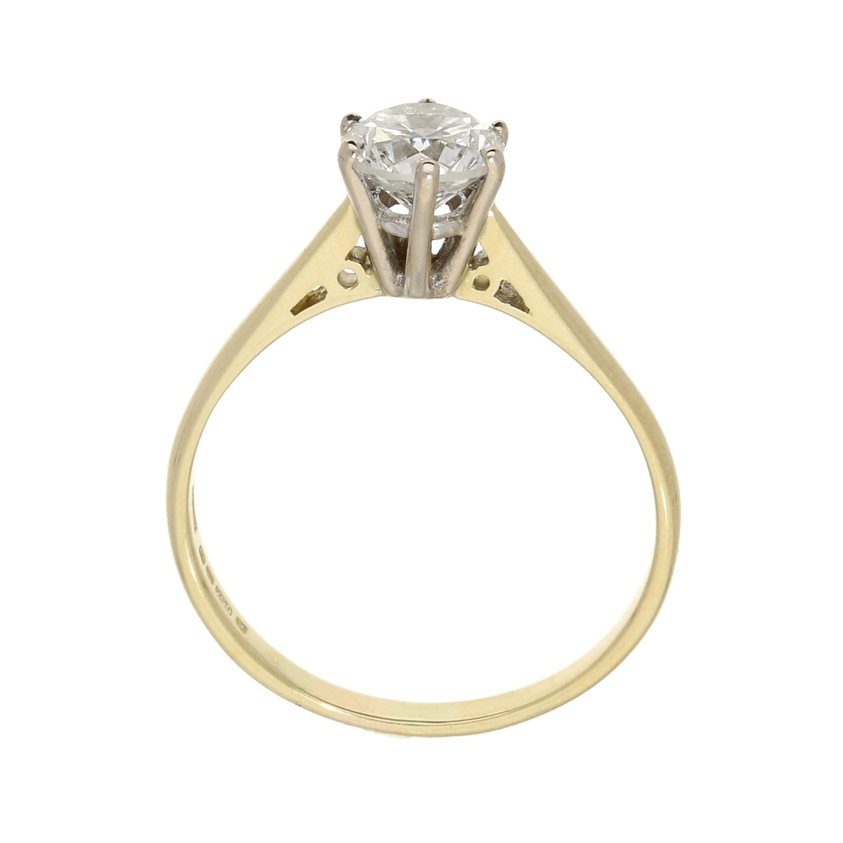 18ct Yellow Gold Diamond Engagement Ring - 1.24ct