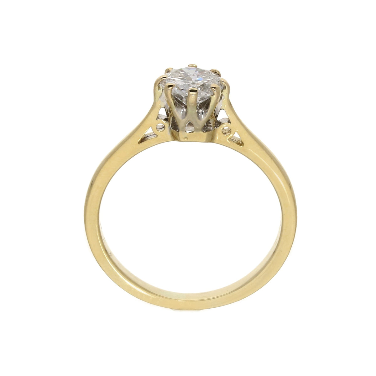 18ct Yellow Gold Engagement Ring - 0.63ct