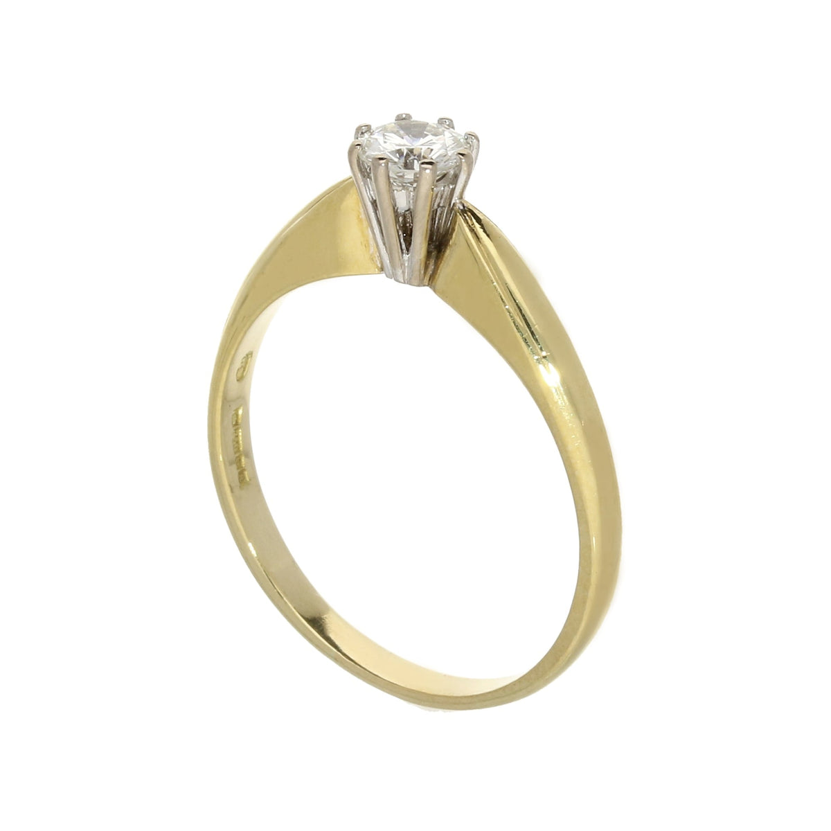 18ct Yellow Gold Engagement Ring - 0.33ct