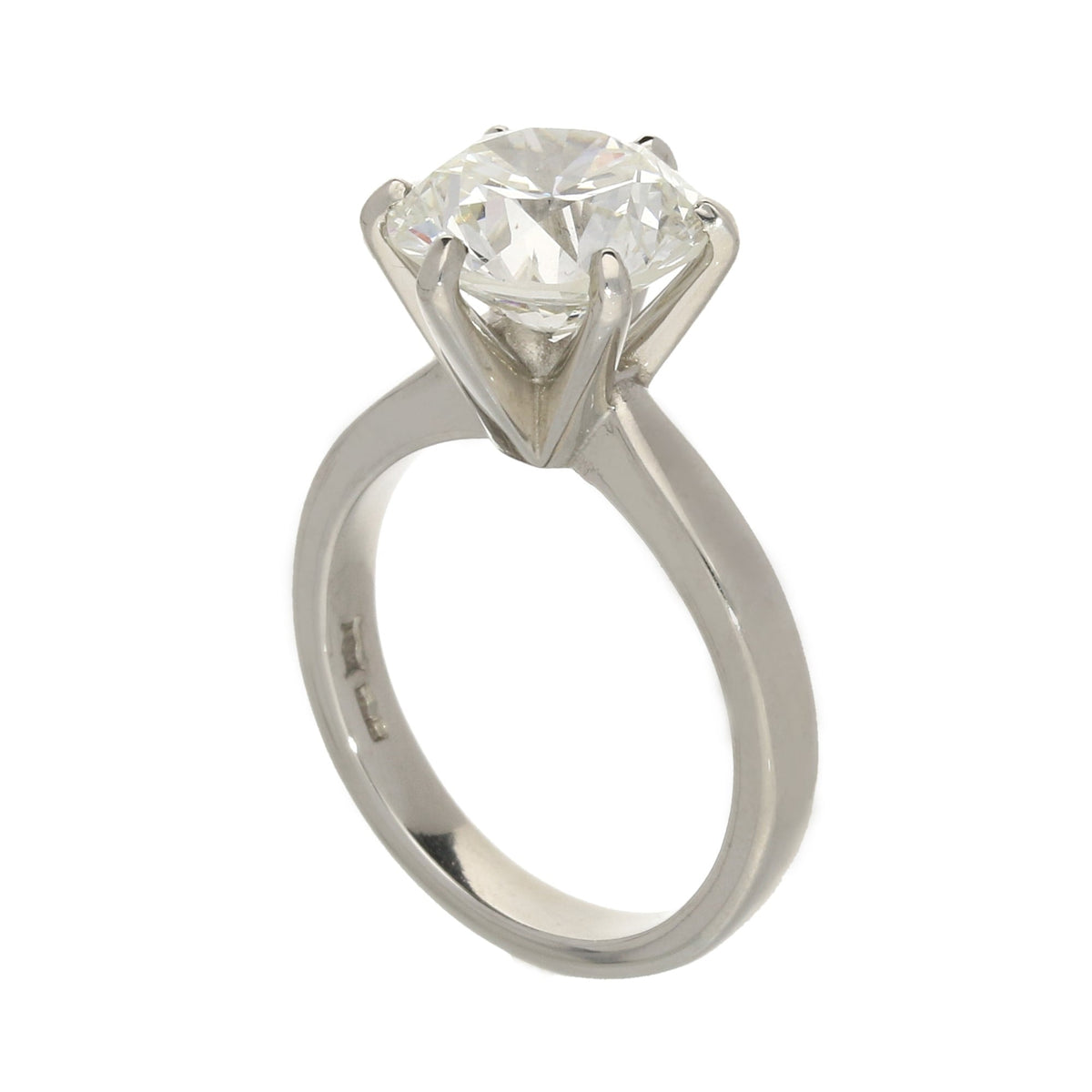 4.00ct Round Brilliant Cut Diamond Engagement Ring VS Standard