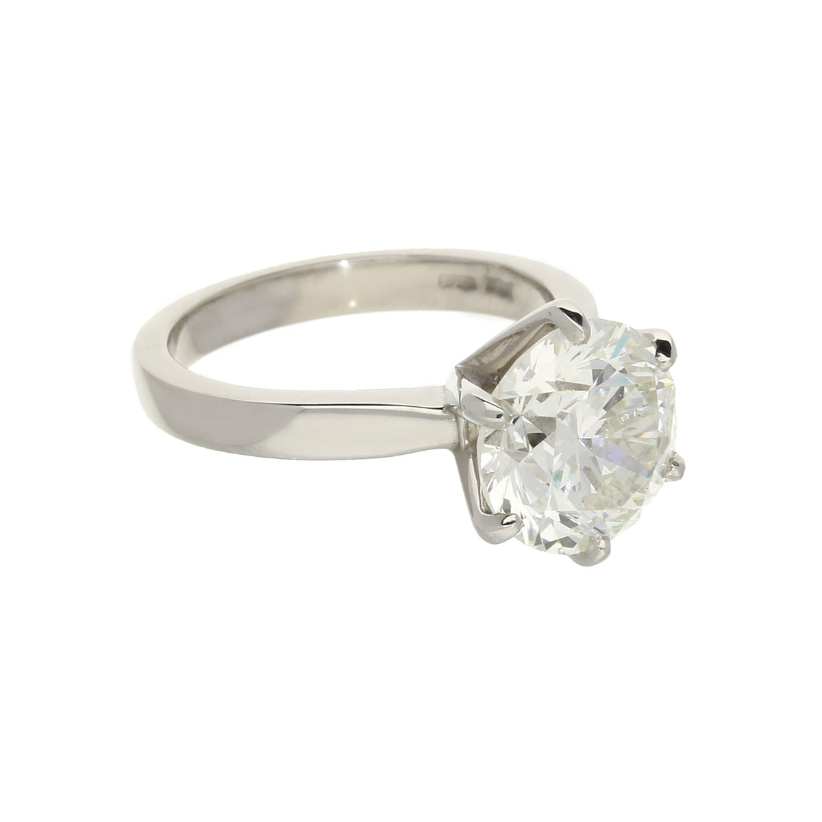4.00ct Round Brilliant Cut Diamond Engagement Ring VS Standard