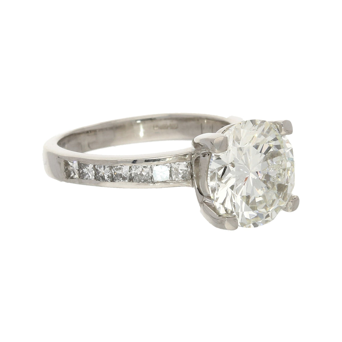 18ct White Gold Large Diamond Engagement Ring 4.99ct