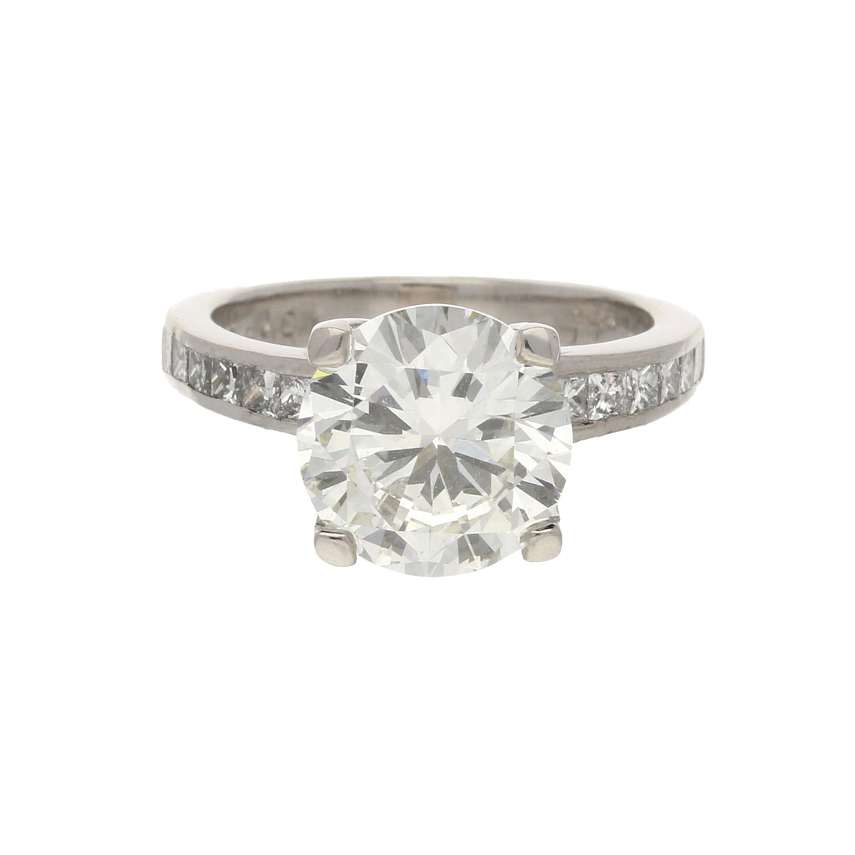 18ct White Gold Large Diamond Engagement Ring 4.99ct