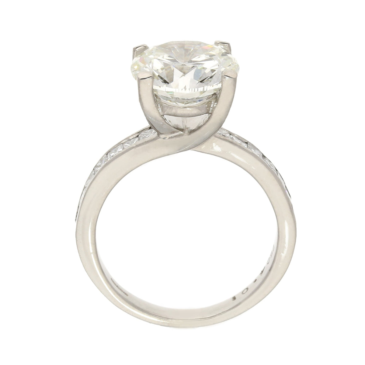 18ct White Gold Large Diamond Engagement Ring 4.99ct
