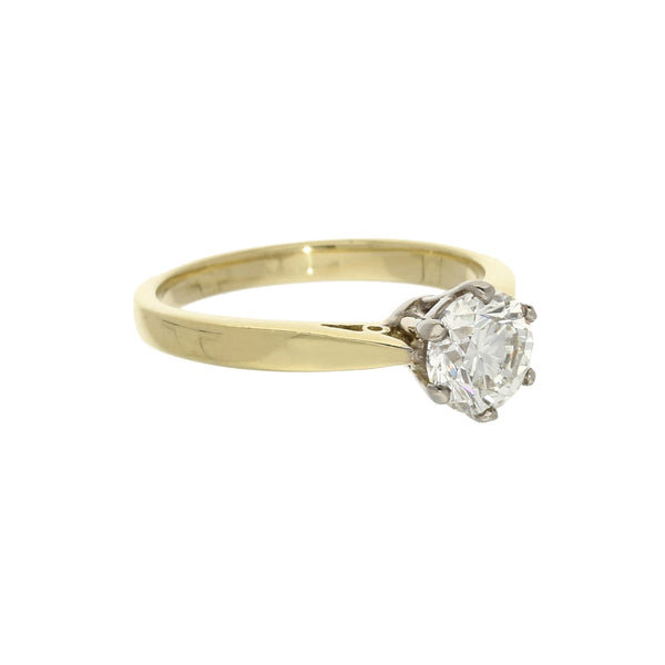 18ct Yellow Gold 1.00ct Diamond Solitaire Engagement Ring