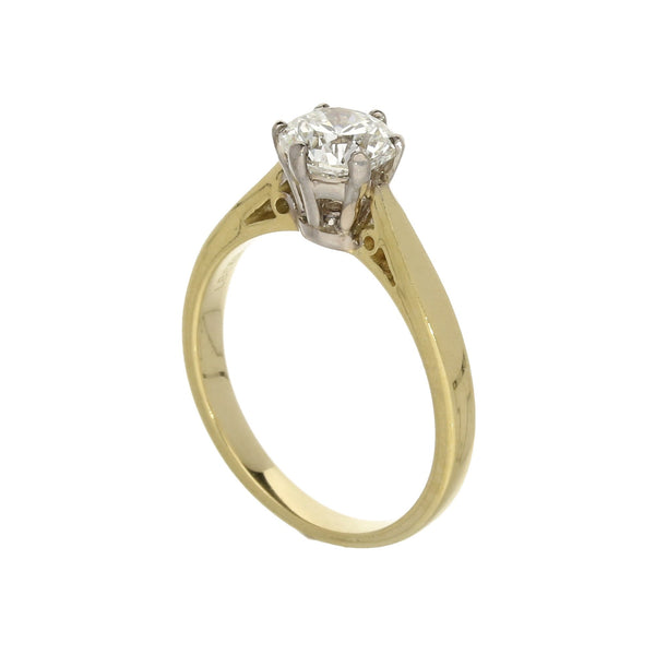 18ct Yellow Gold 1.00ct Diamond Solitaire Engagement Ring