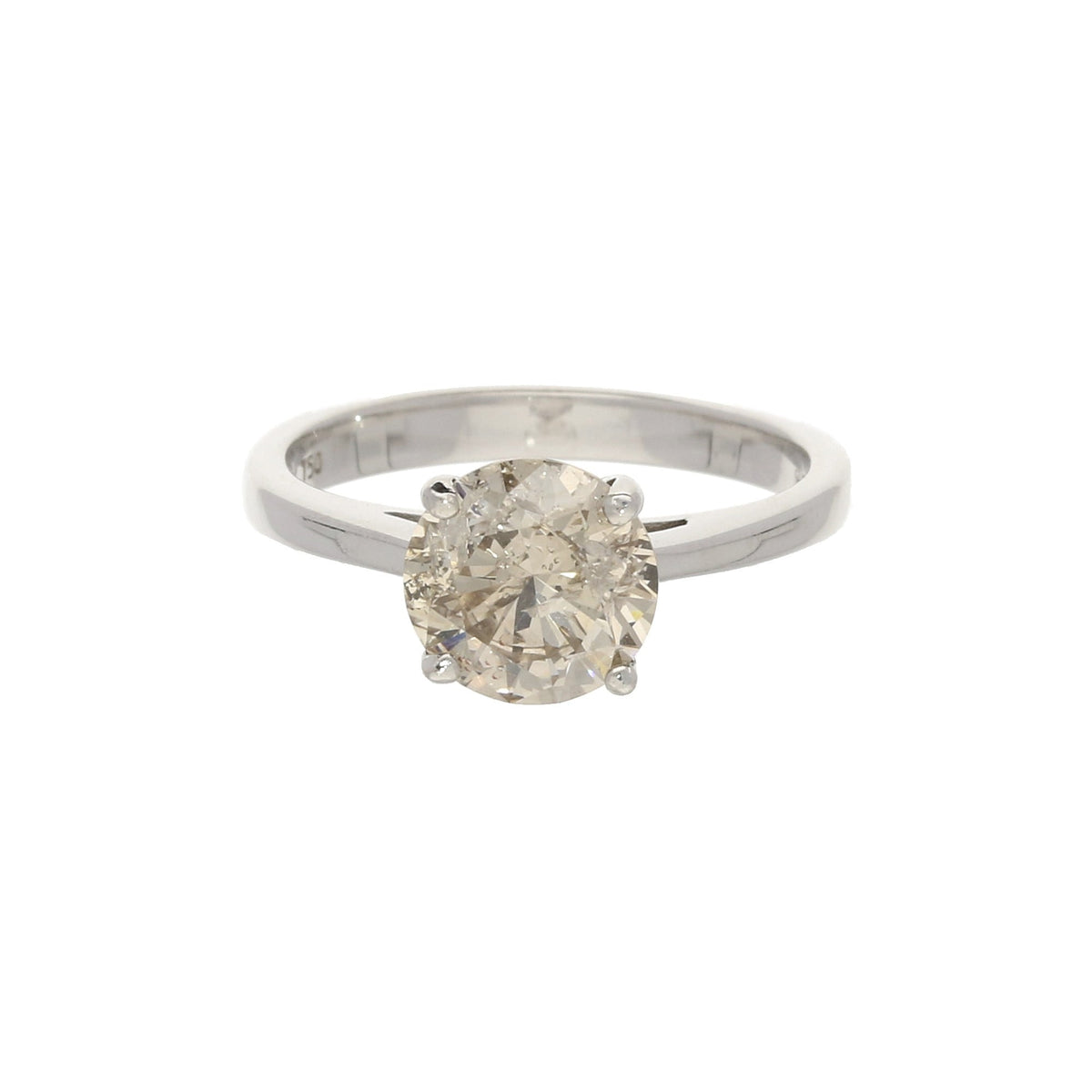 18ct White Gold Champagne Diamond Ring - 1.62ct