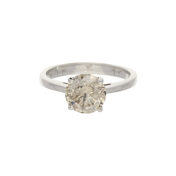 18ct White Gold Champagne Diamond Ring - 1.62ct