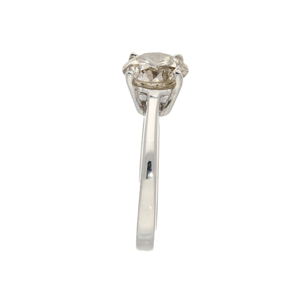 18ct White Gold Champagne Diamond Ring - 1.62ct