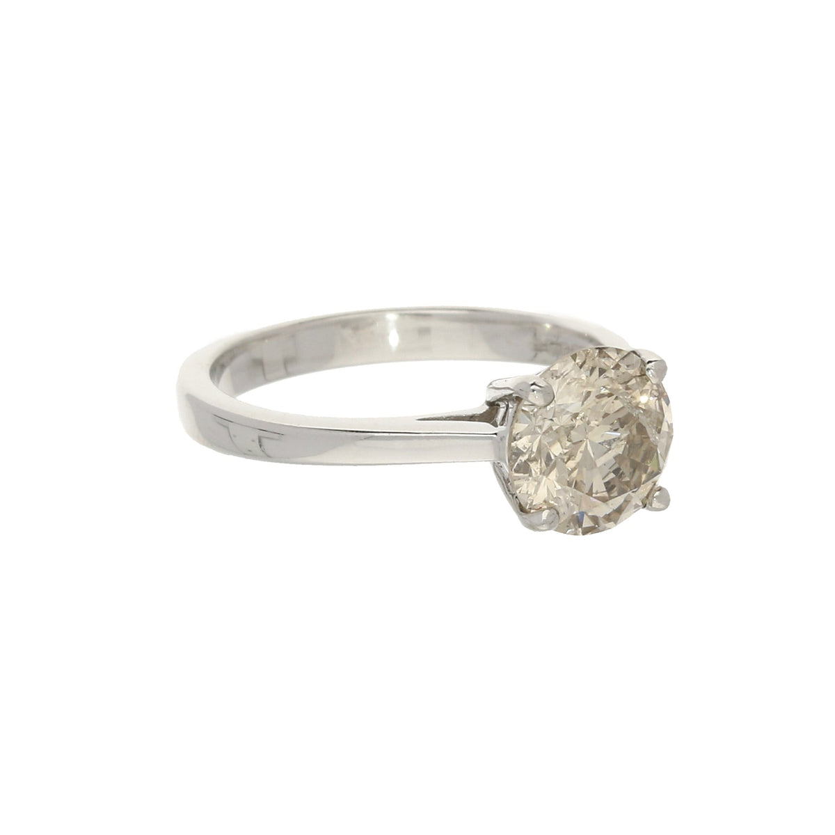 18ct White Gold Champagne Diamond Ring - 1.62ct