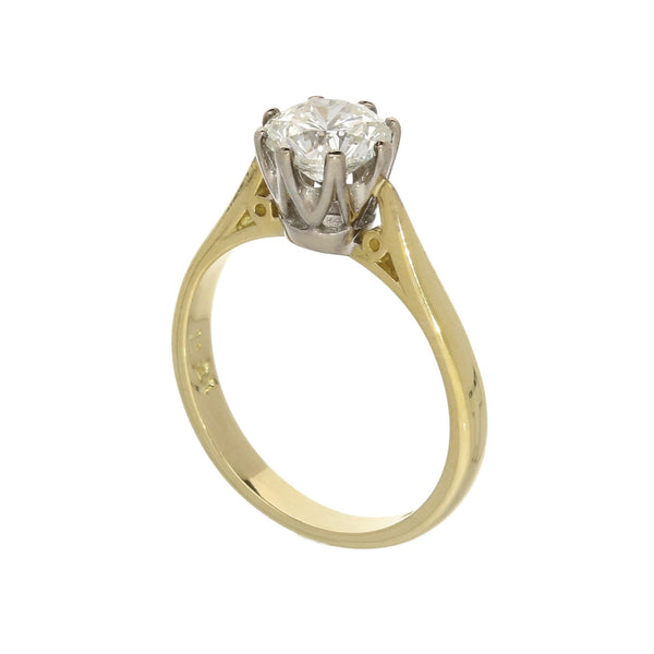 18ct Yellow Gold Diamond Engagement Ring - 1.21ct