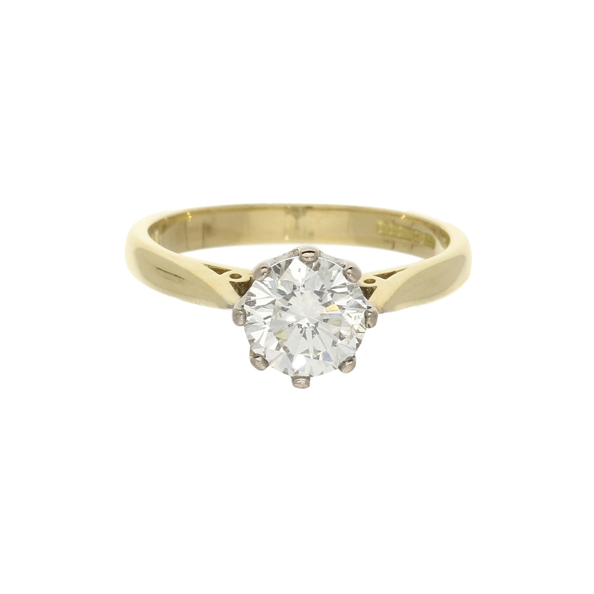 18ct Yellow Gold Diamond Engagement Ring - 1.21ct