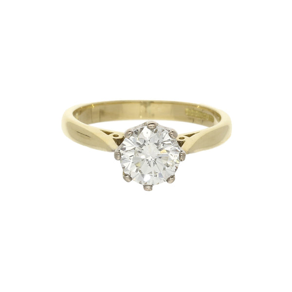 18ct Yellow Gold Diamond Engagement Ring - 1.21ct