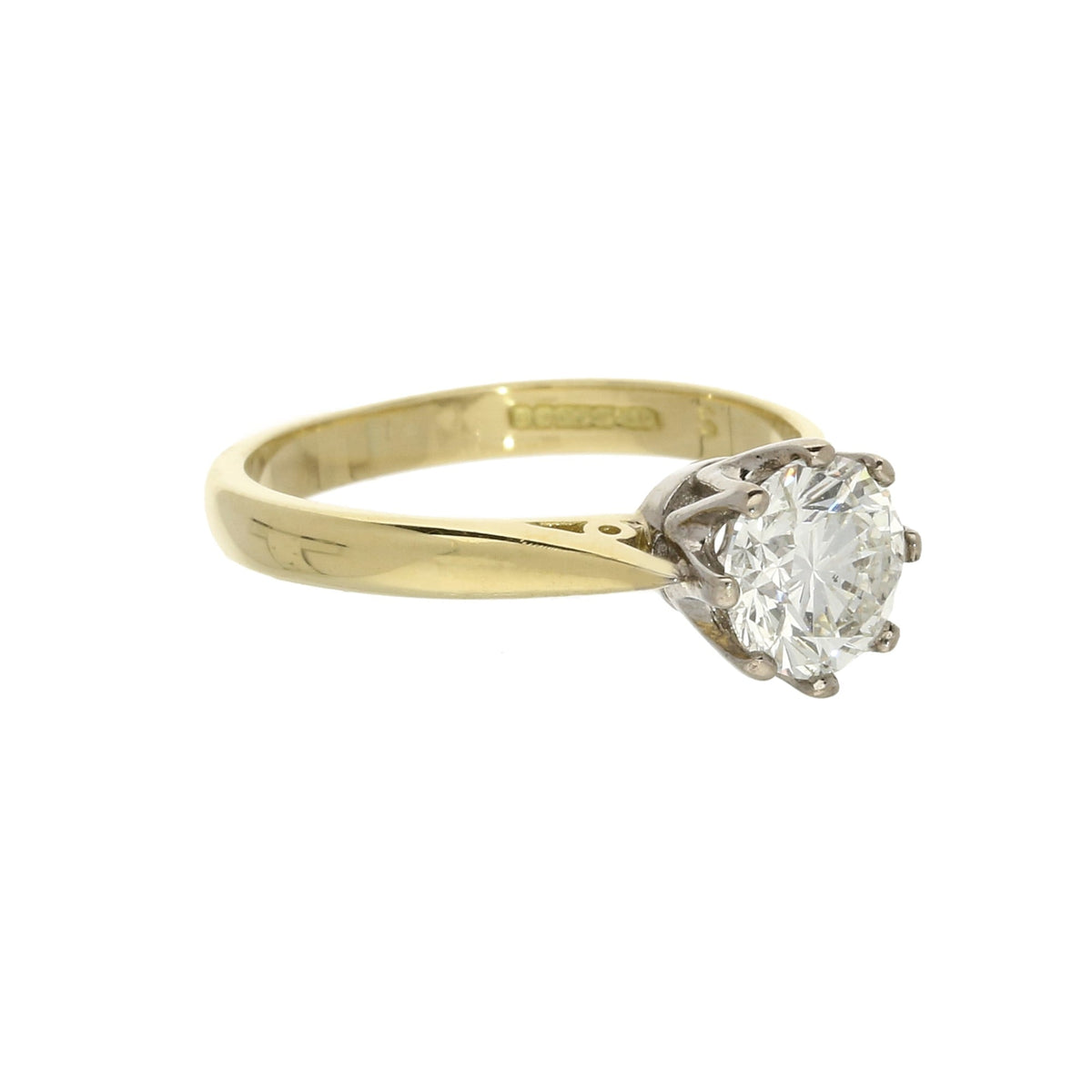 18ct Yellow Gold Diamond Engagement Ring - 1.21ct
