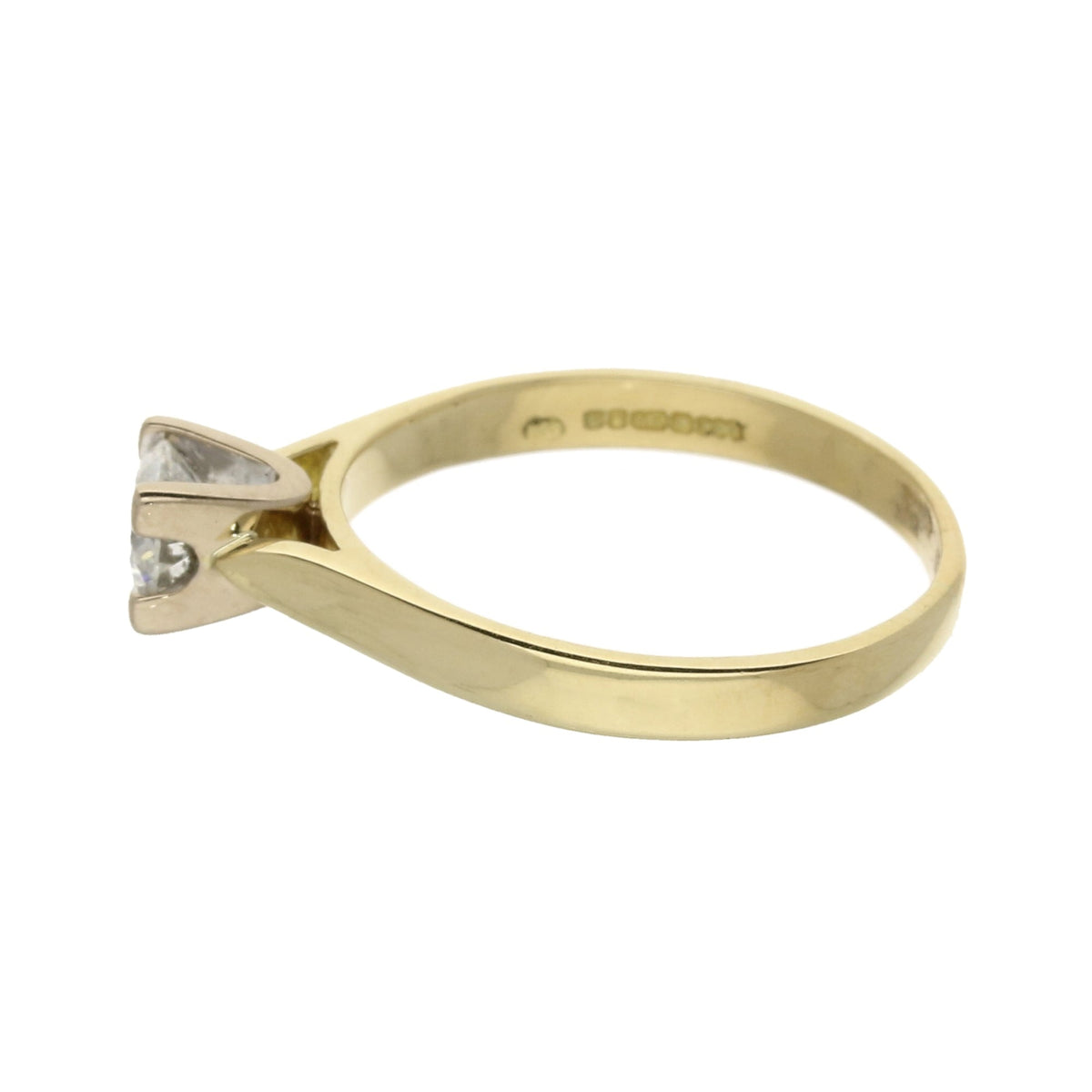 18ct Yellow Gold Diamond Engagement Ring - 0.58ct