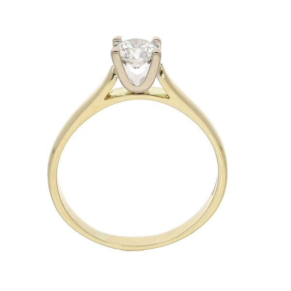18ct Yellow Gold Diamond Engagement Ring - 0.58ct
