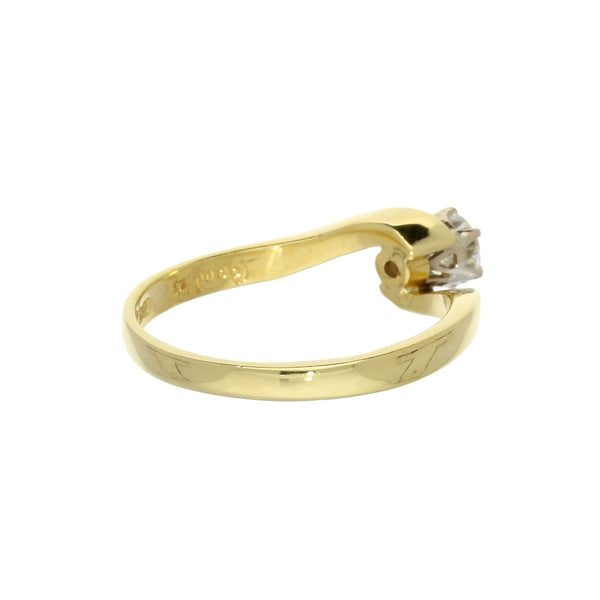 18ct Yellow Gold Diamond Engagement Ring - 0.31ct