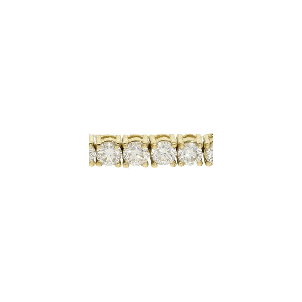 18ct Yellow Gold Diamond Tennis Bracelet 6.27ct