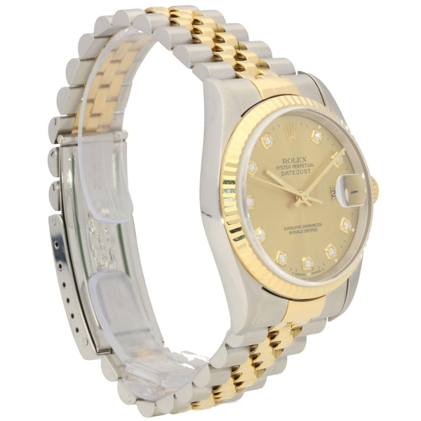 Datejust 16233 - Champagne Diamond Dial - 1996
