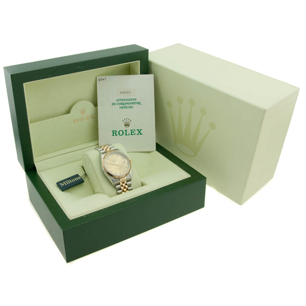 Datejust 16233 - Champagne Diamond Dial - 1996