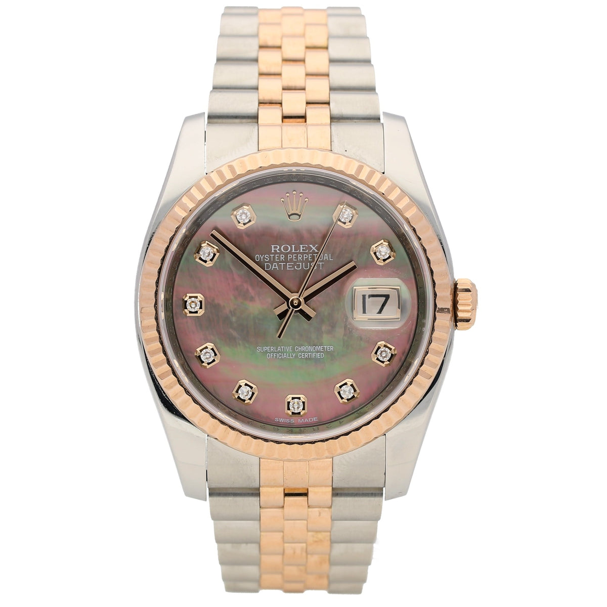Datejust 116231 - Dark Mother of Pearl & Diamond Dial - 2014
