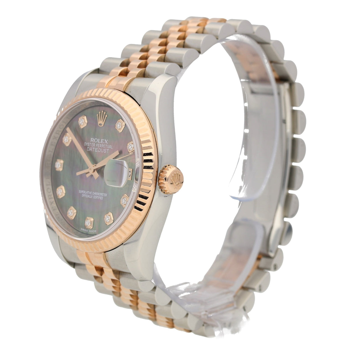 Datejust 116231 - Dark Mother of Pearl & Diamond Dial - 2014
