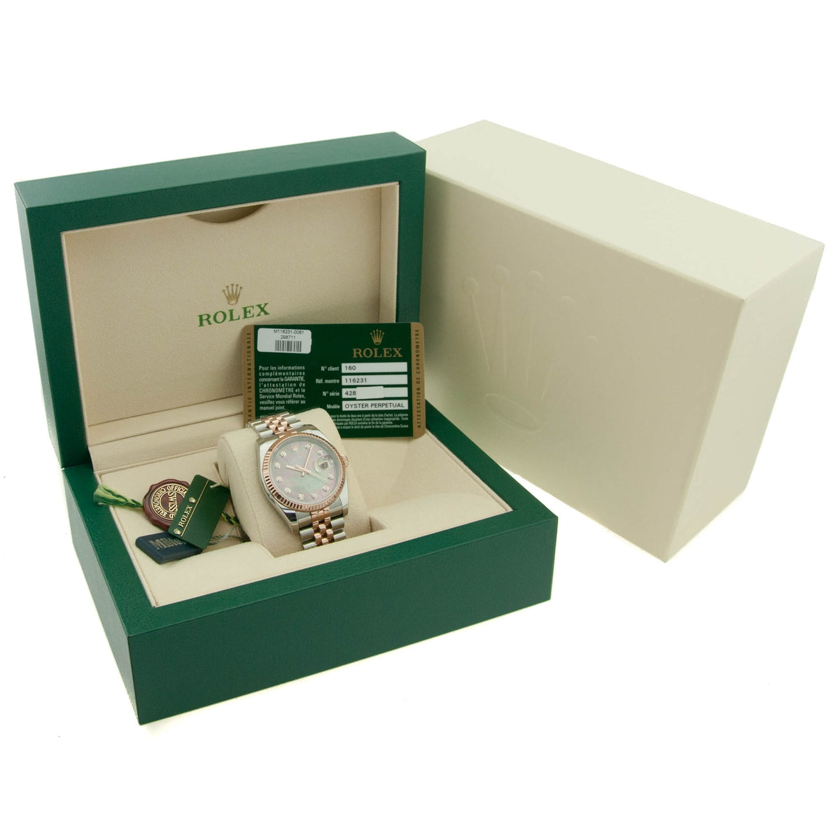 Datejust 116231 - Dark Mother of Pearl & Diamond Dial - 2014
