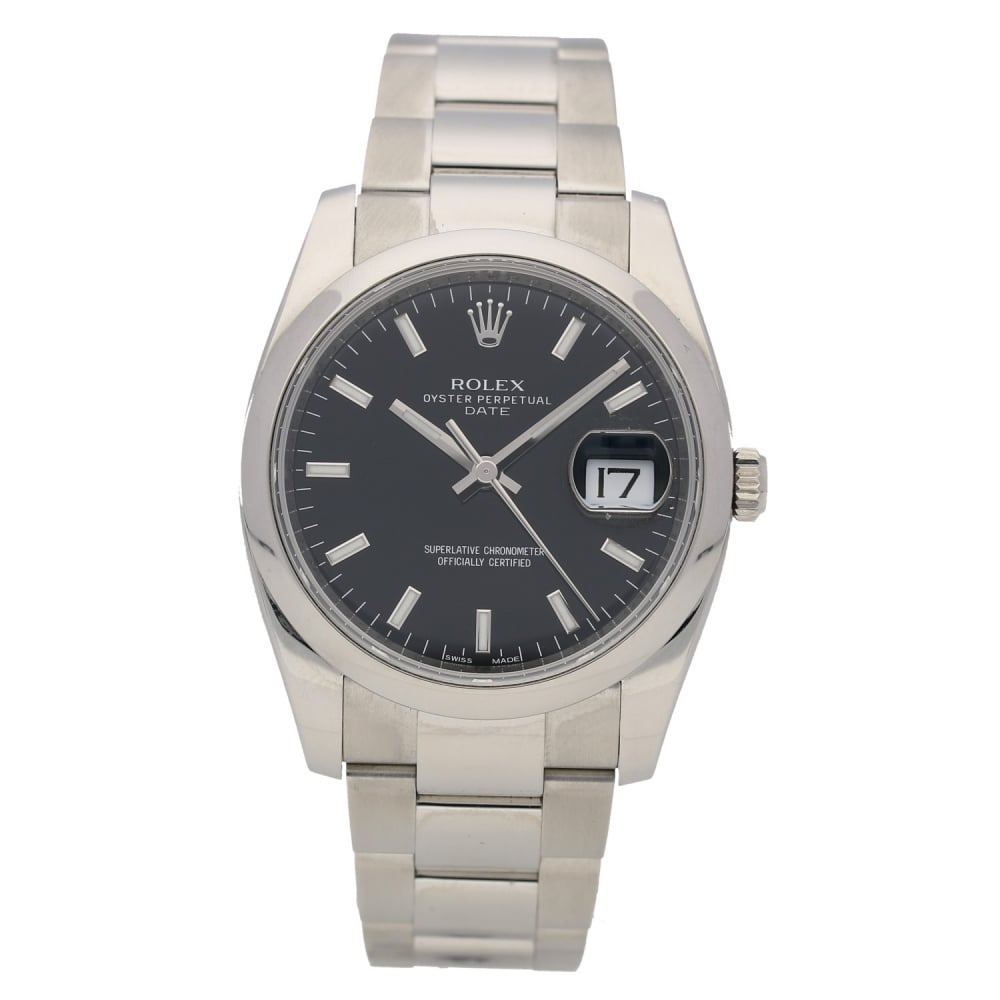 Oyster Date 115200 34mm Black Dial, 2012