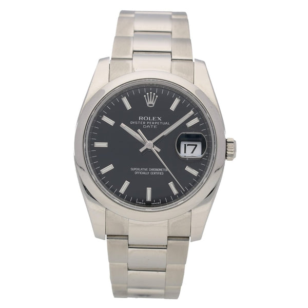 Oyster Date 115200 34mm Black Dial, 2012