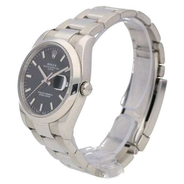 Oyster Date 115200 34mm Black Dial, 2012