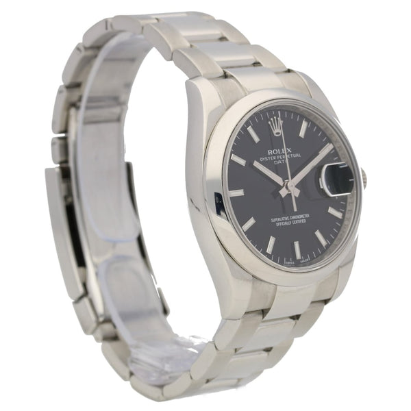 Oyster Date 115200 34mm Black Dial, 2012