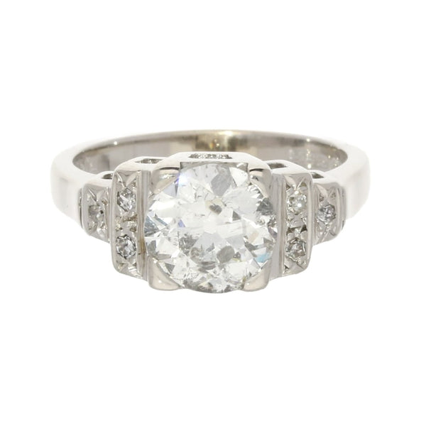 14ct Old European Cut Diamond Ring 1.60ct