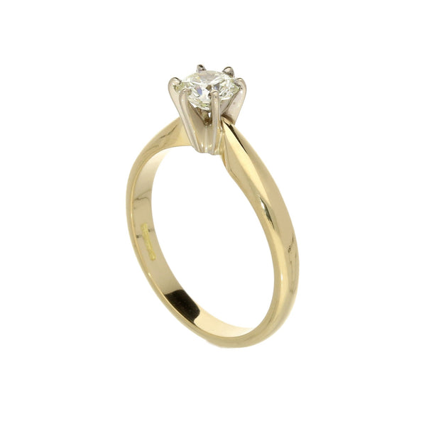 18ct Yellow Gold 0.52ct Diamond Engagement Ring