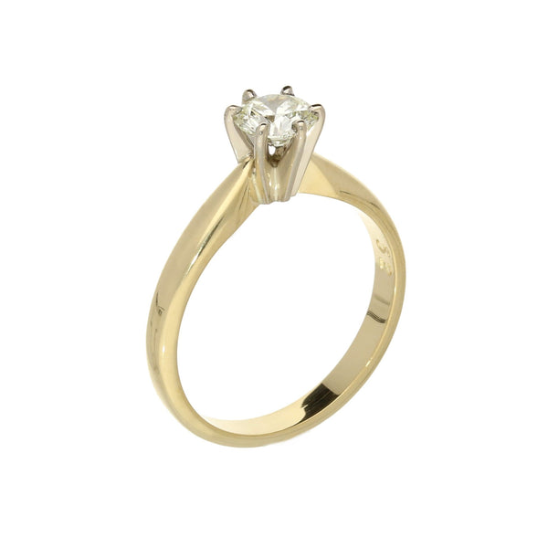 18ct Yellow Gold 0.52ct Diamond Engagement Ring