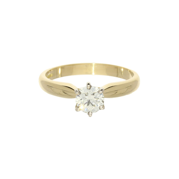 18ct Yellow Gold 0.52ct Diamond Engagement Ring