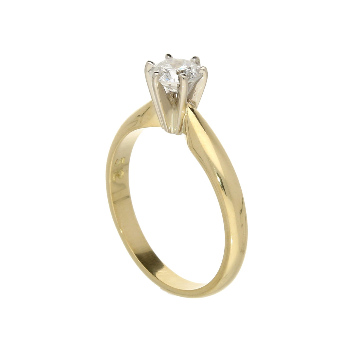 18ct Yellow Gold 0.52ct Diamond Engagement Ring