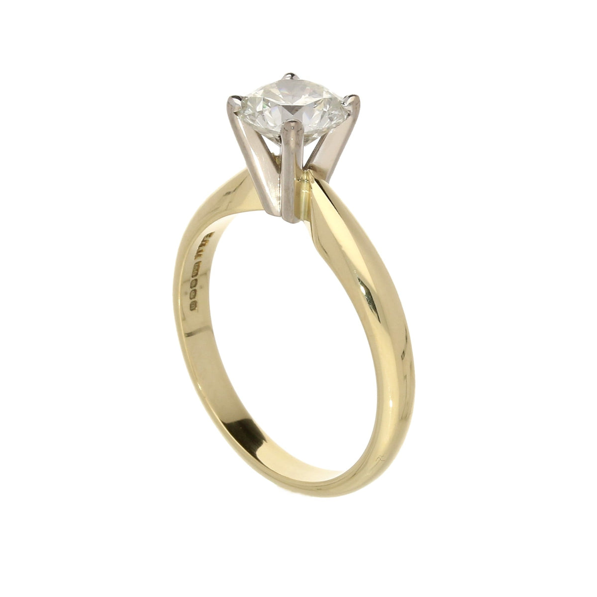 18ct Yellow Gold 1.00ct Diamond Engagement Ring