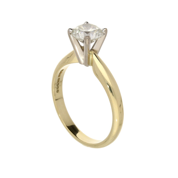 18ct Yellow Gold 1.00ct Diamond Engagement Ring