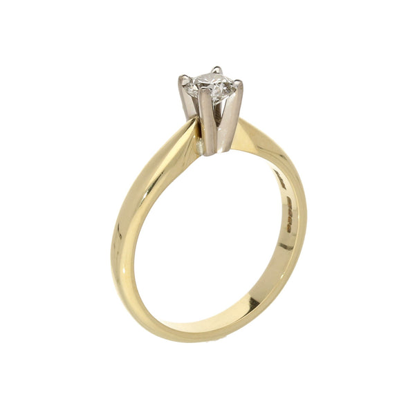18ct Yellow Gold 0.32ct Diamond Engagement Ring