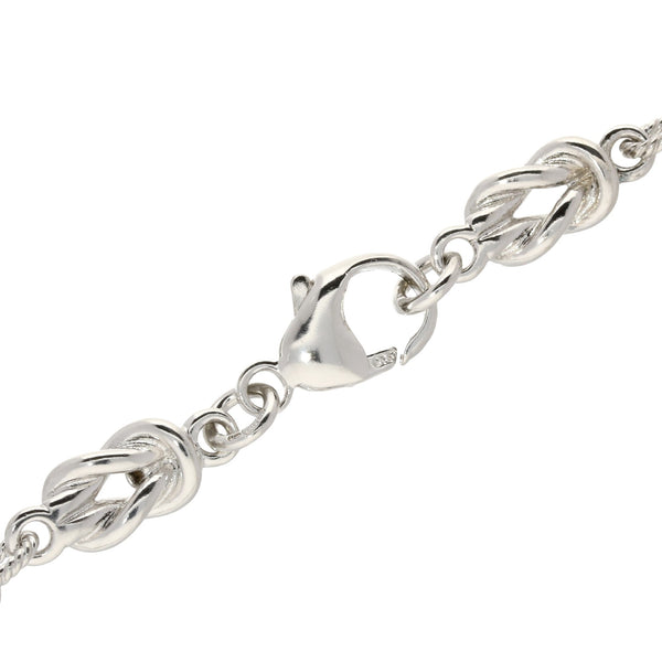 Silver Fancy Linked Necklace