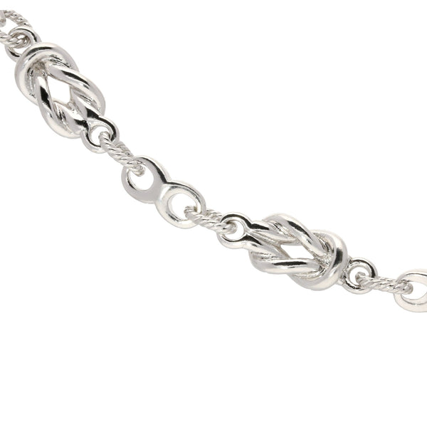 Silver Fancy Linked Necklace