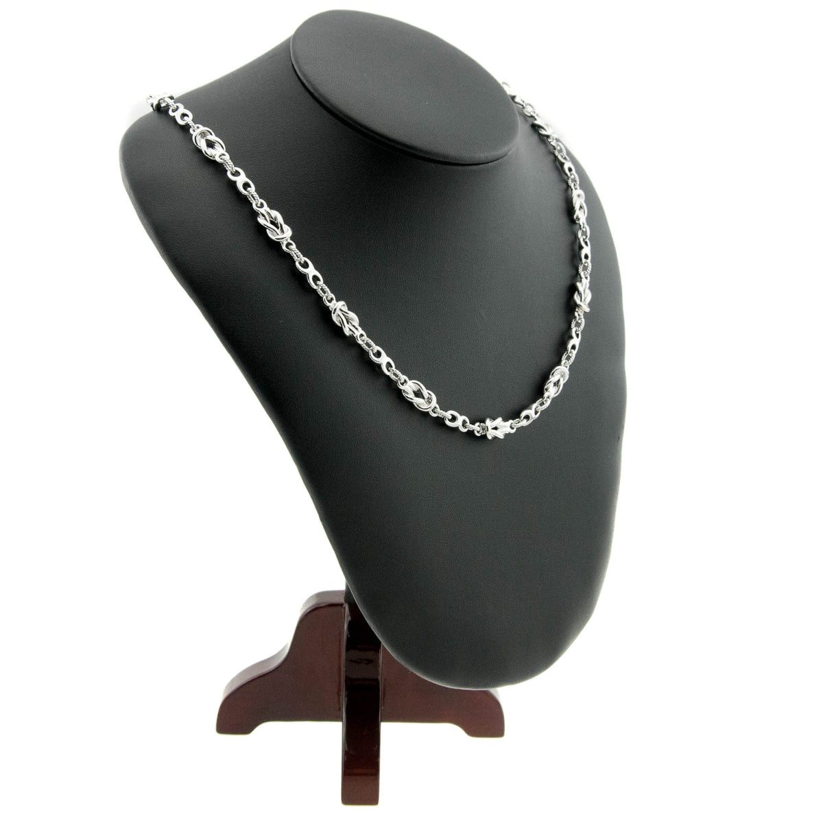 Silver Fancy Linked Necklace