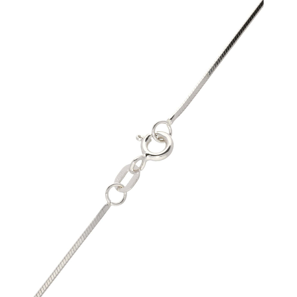Fancy 18ct White Gold Diamond & Sapphire Pendant & Chain