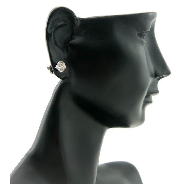 18ct White Gold 2.64ct Diamond Stud Earrings