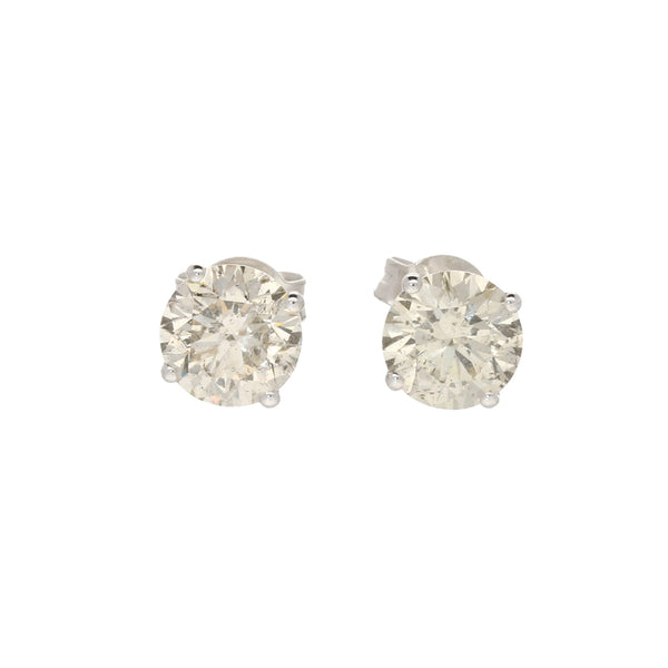 18ct White Gold 2.64ct Diamond Stud Earrings