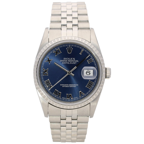 Datejust 16220 - Gents Watch - Blue Dial - 2001