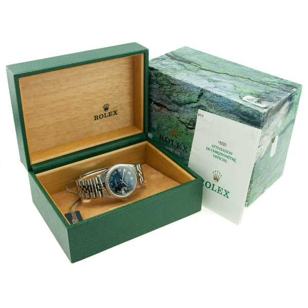 Datejust 16220 - Gents Watch - Blue Dial - 2001